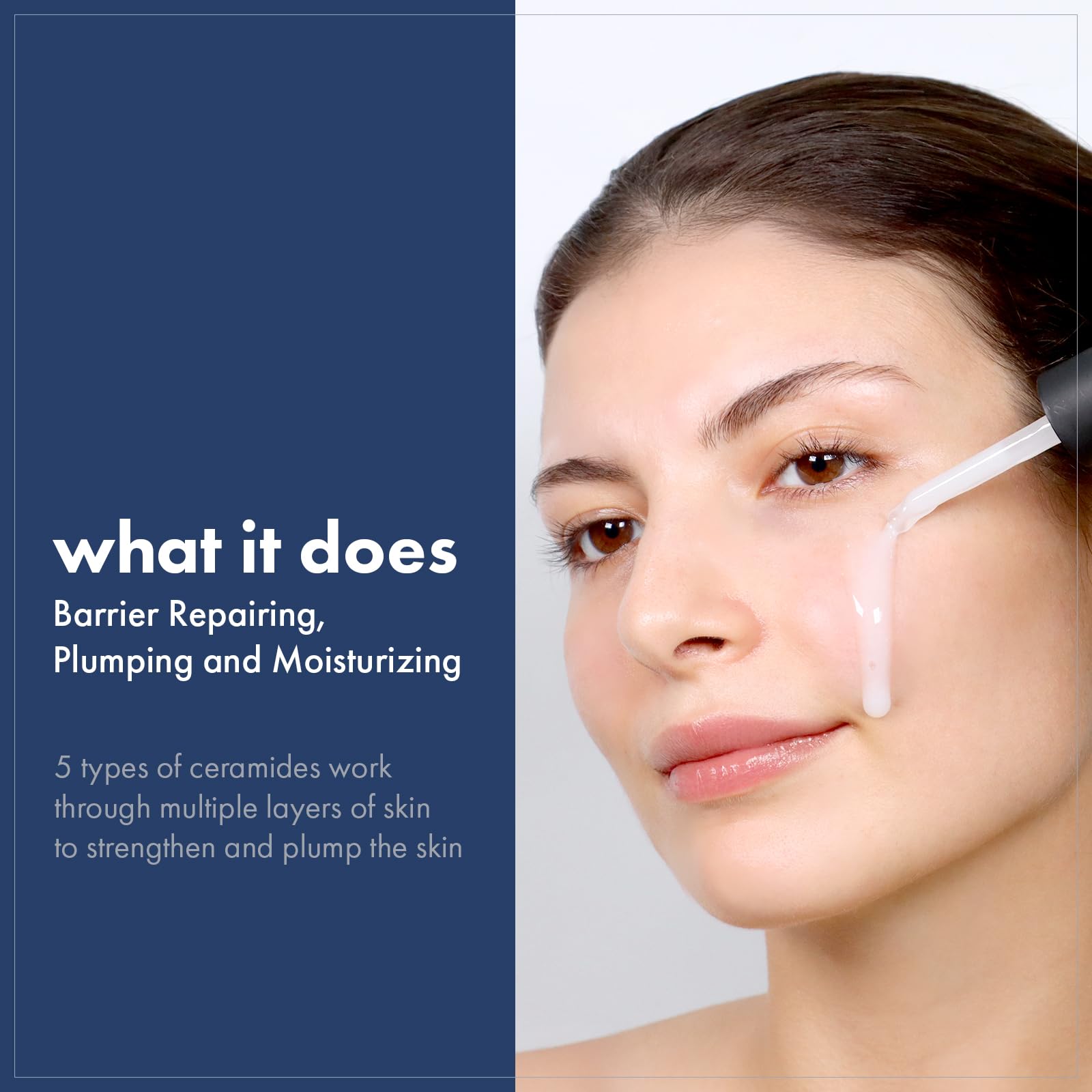 TOSOWOONG ingredient label closeup highlighting ceramide and cica benefits
