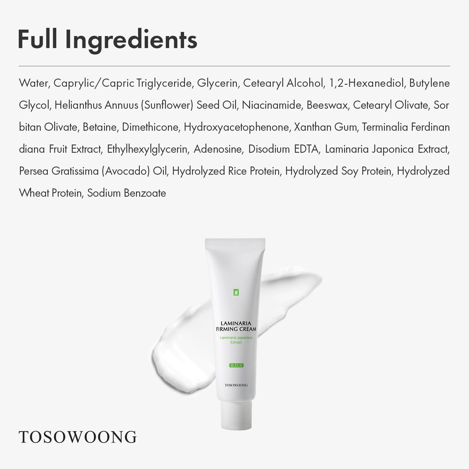 TOSOWOONG cream on bathroom shelf for daily skincare routine