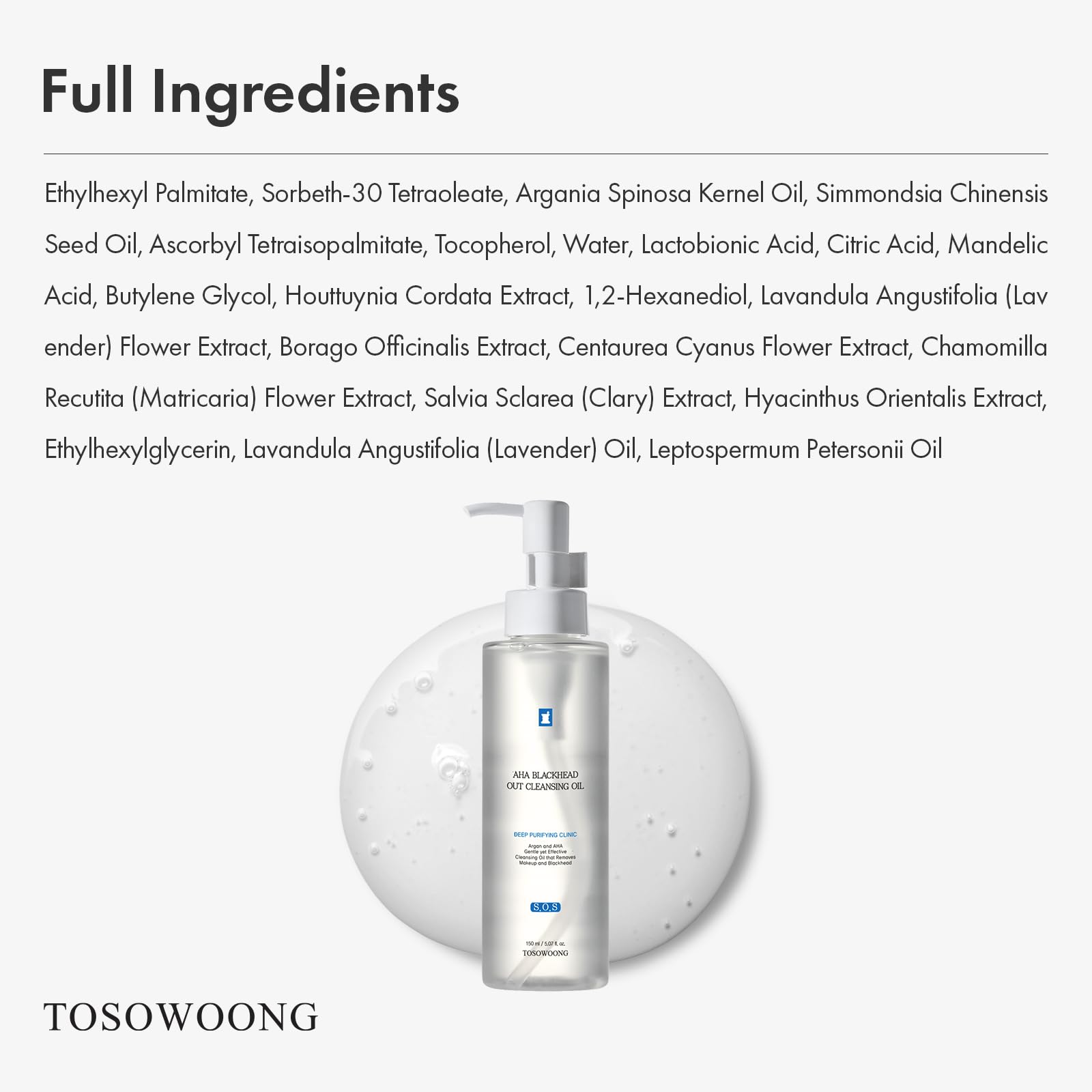TOSOWOONG cleansing oil on bathroom counter illustrating daily routine ease