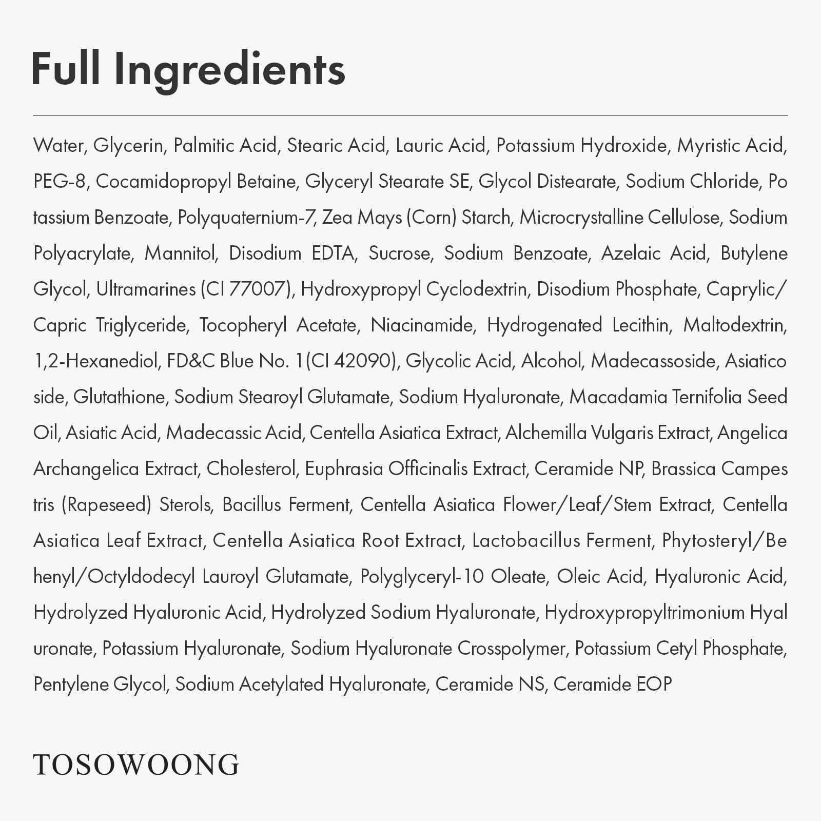 TOSOWOONG used in bathroom routine for hydrated glass-skin finish