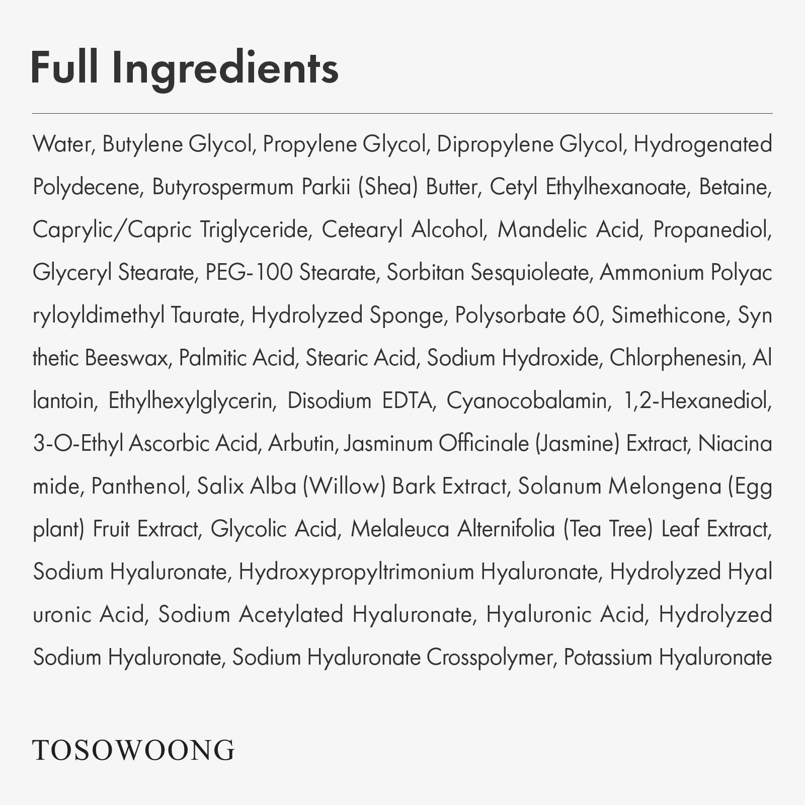 TOSOWOONG in a nighttime routine setting promoting evening exfoliation habit