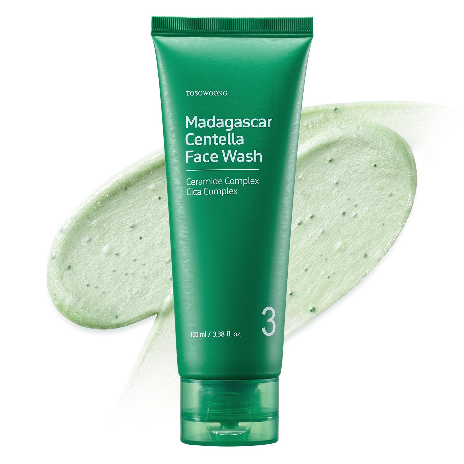 TOSOWOONG front packaging showing cleanser and calming benefits