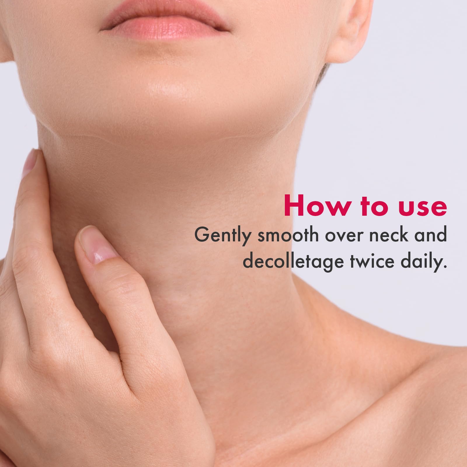 TOSOWOONG Necktox Cream hyaluronic acid texture closeup emphasizes lightweight hydration