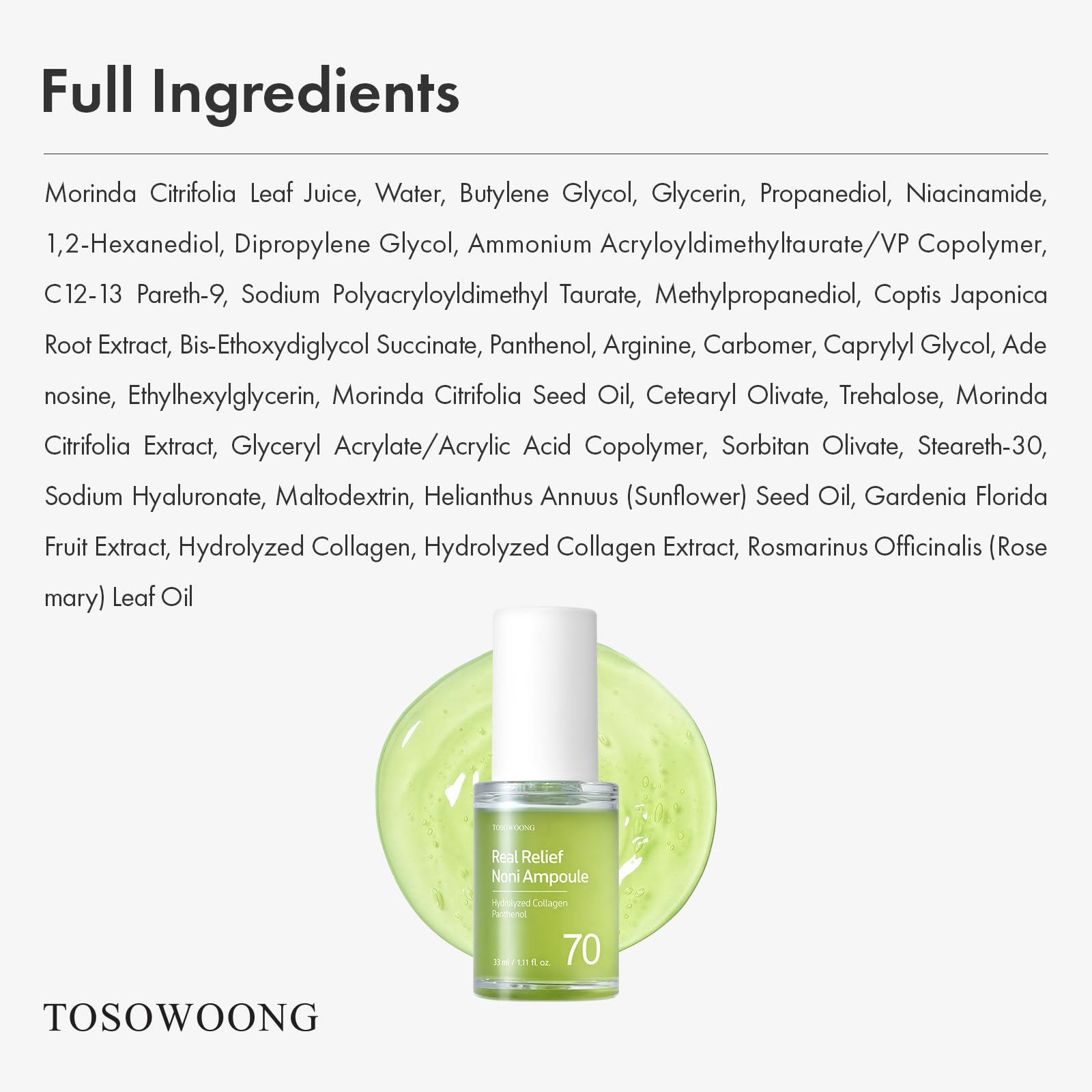 TOSOWOONG ampoule on bathroom counter showing everyday routine benefit