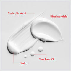 TOSOWOONG ingredient label highlighting salicylic acid and niacinamide benefits