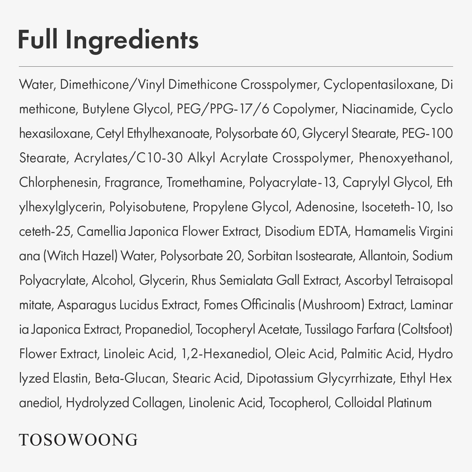 TOSOWOONG applied to cheek in routine showing smoother, refined pore benefit