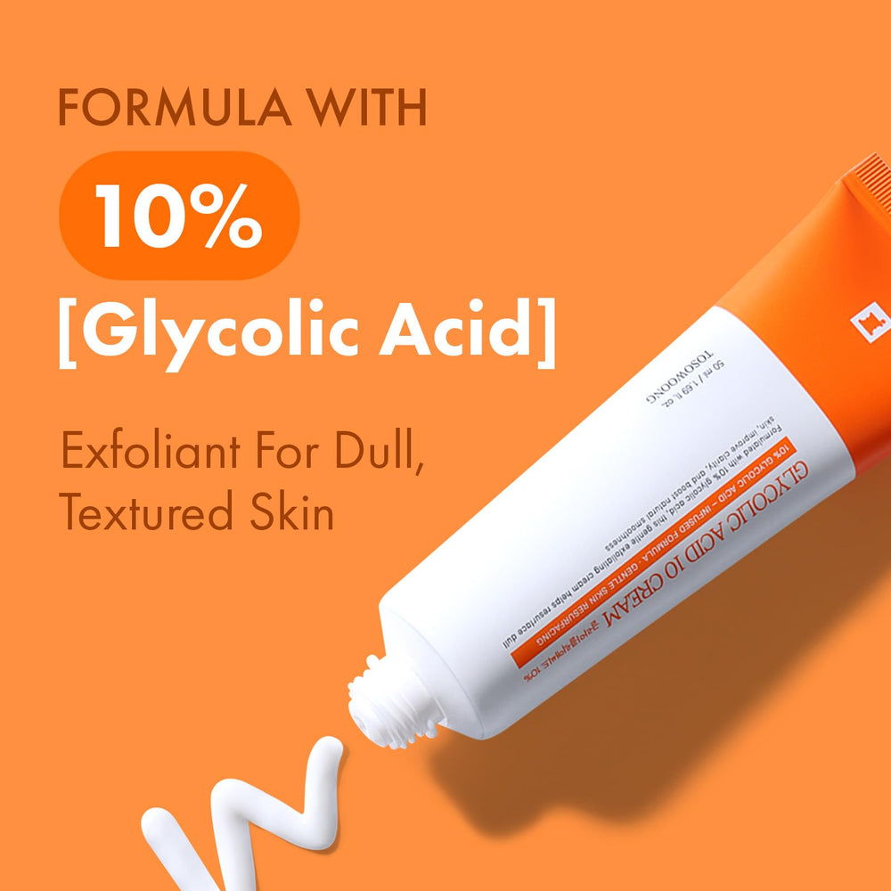 TOSOWOONG close-up texture shot showing creamy exfoliant for smooth skin
