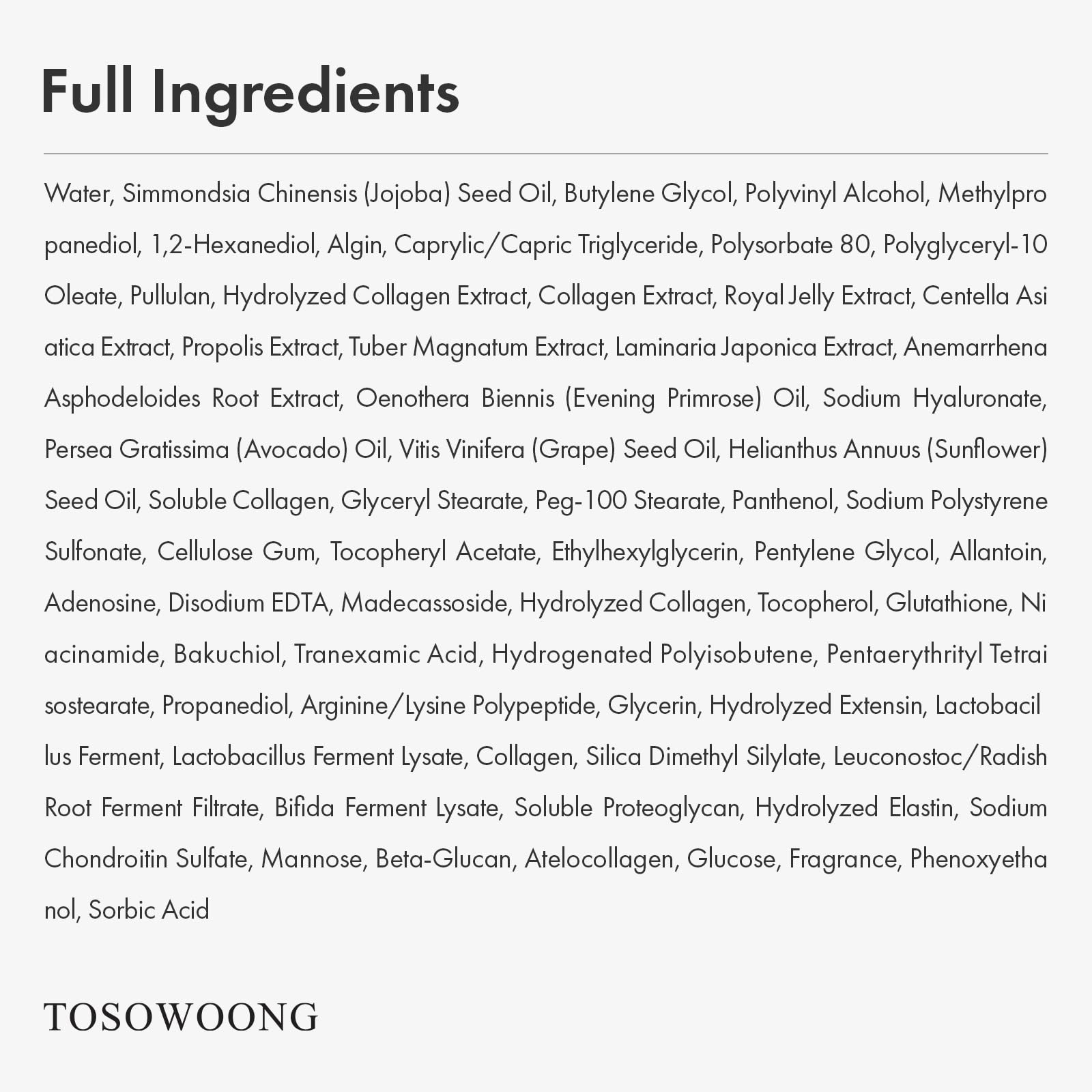 TOSOWOONG Real Collagen Fit featured in a Korean skincare ritual for glow