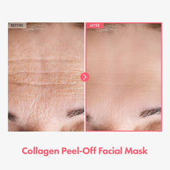 TOSOWOONG Real Collagen Fit mask using silicone brush for even layer.