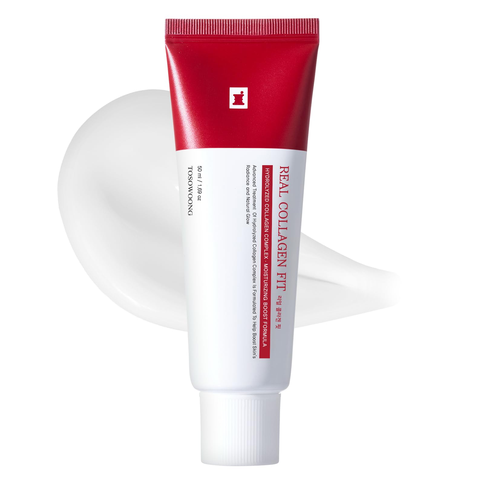 TOSOWOONG Real Collagen Fit packaging close-up highlights premium hydration.