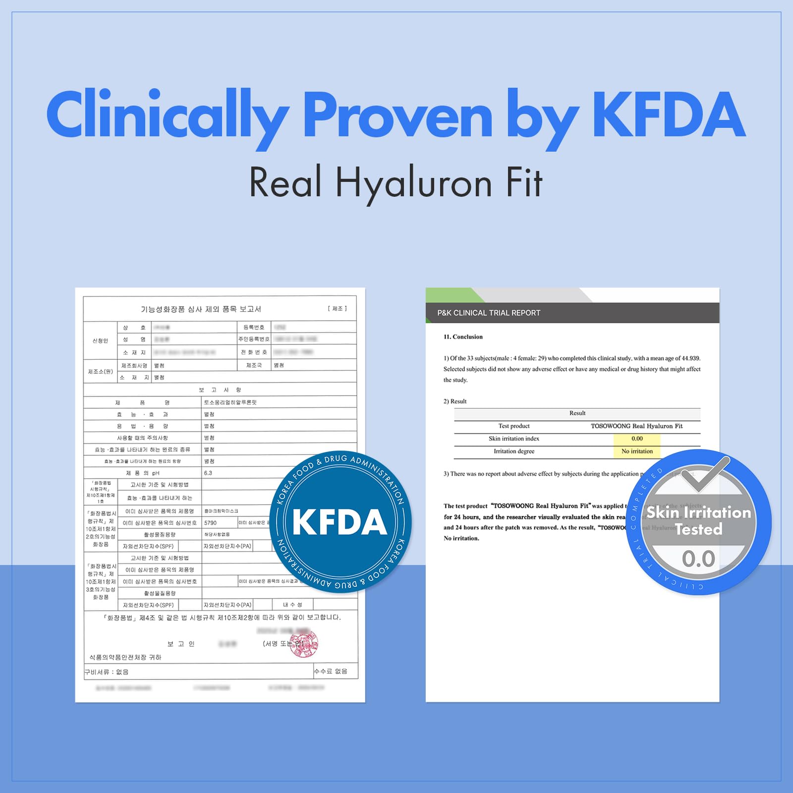 TOSOWOONG ingredient label displayed to show hyaluronic and ceramide benefits
