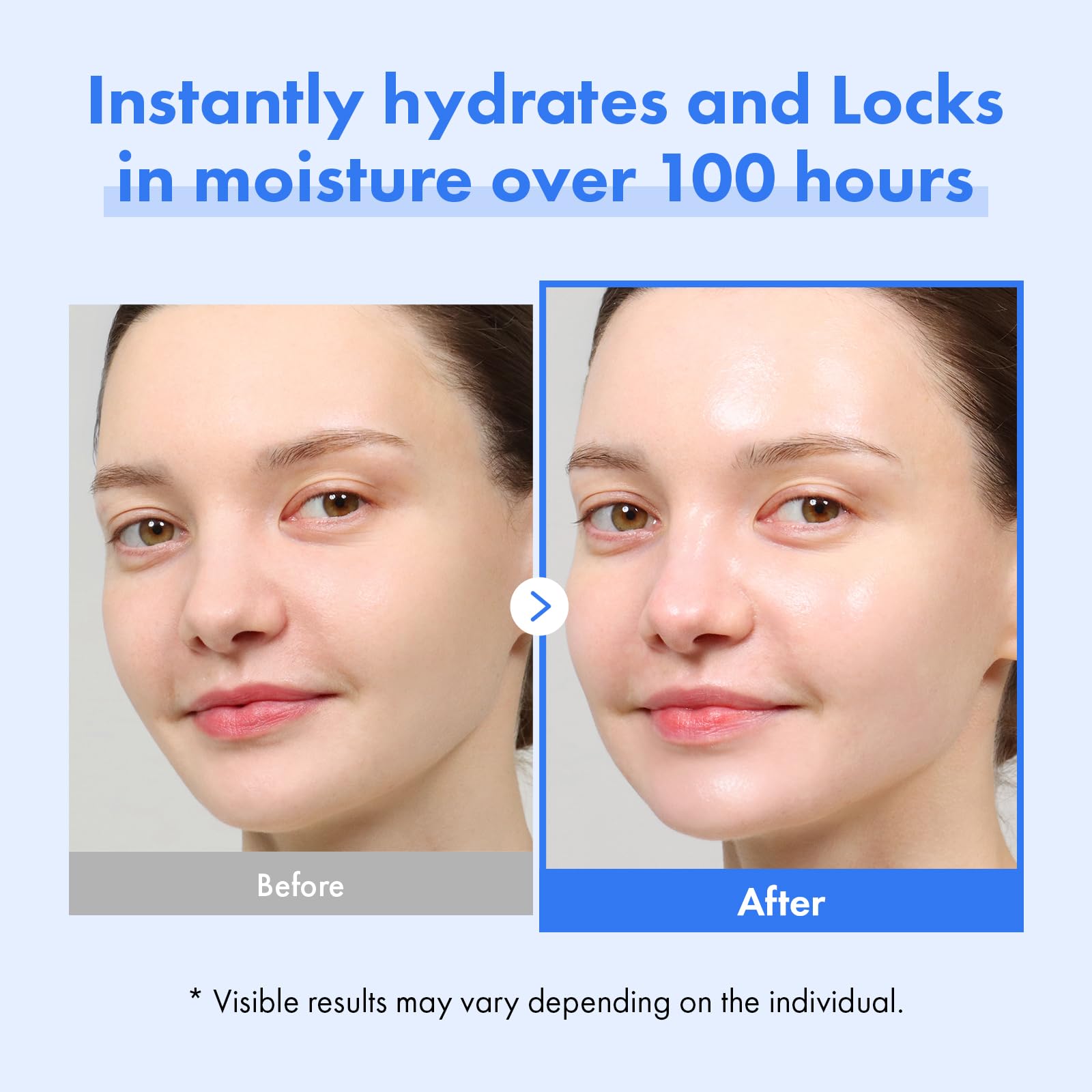 TOSOWOONG creamy blue mask texture close-up highlighting hydration-rich formula