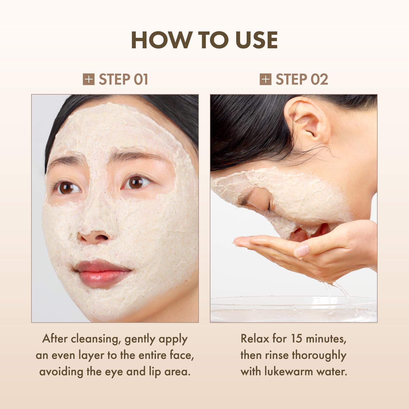 TOSOWOONG ingredients label detail highlighting rice complex and clays for sebum control