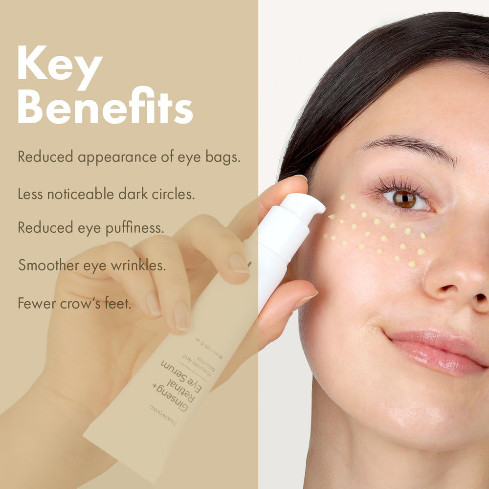 TOSOWOONG fingertip applying serum demonstrating easy targeted application