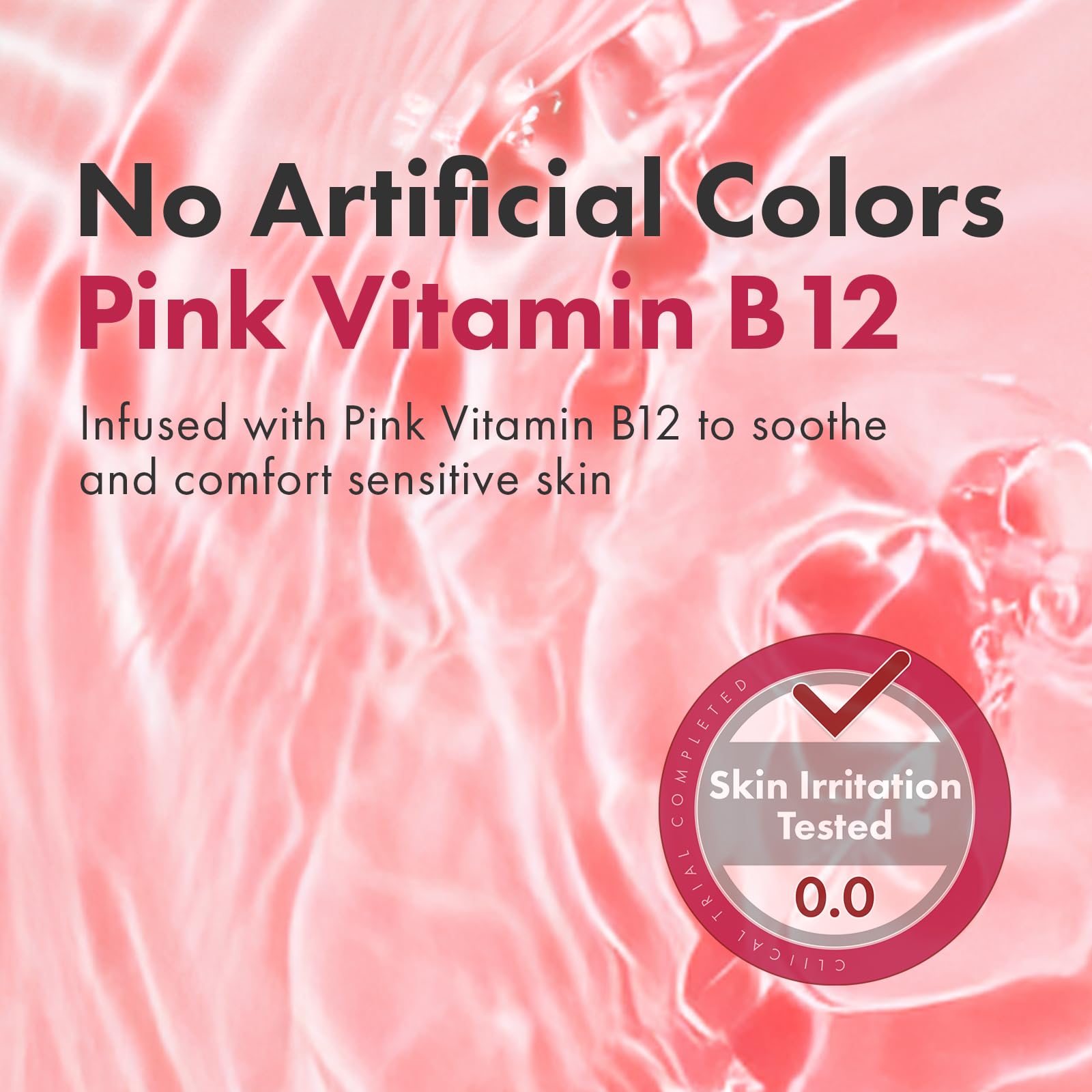 TOSOWOONG serum displays a natural pink color for brightening care.
