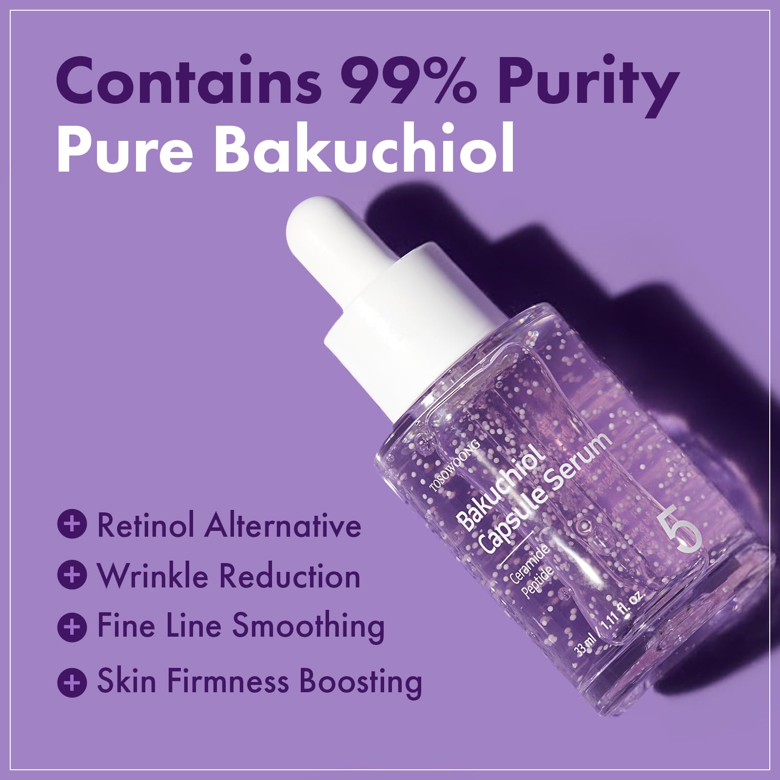 TOSOWOONG serum texture pouring to show lightweight hydrating finish