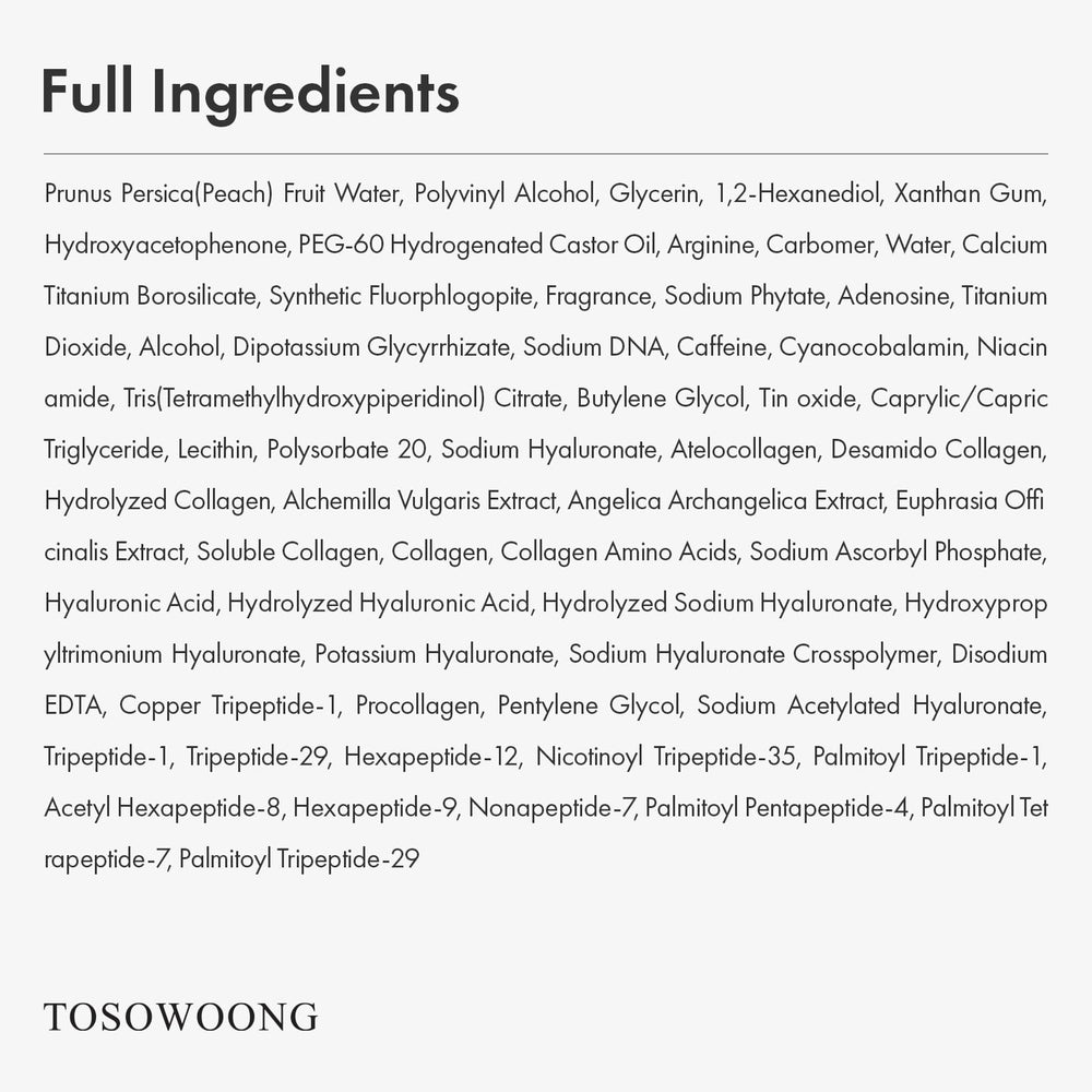 TOSOWOONG tube beside a hand showing size and easy at-home application
