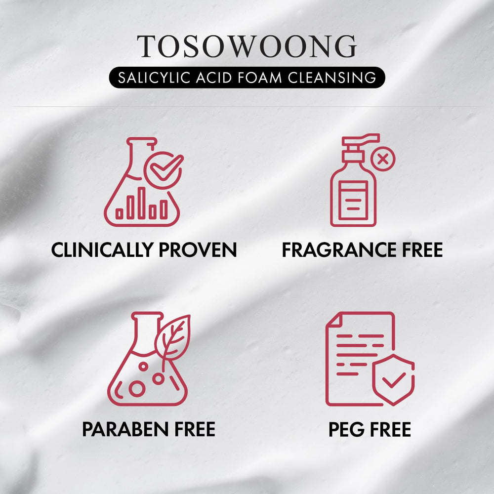 TOSOWOONG bottle next to hand for scale, showing travel-friendly size