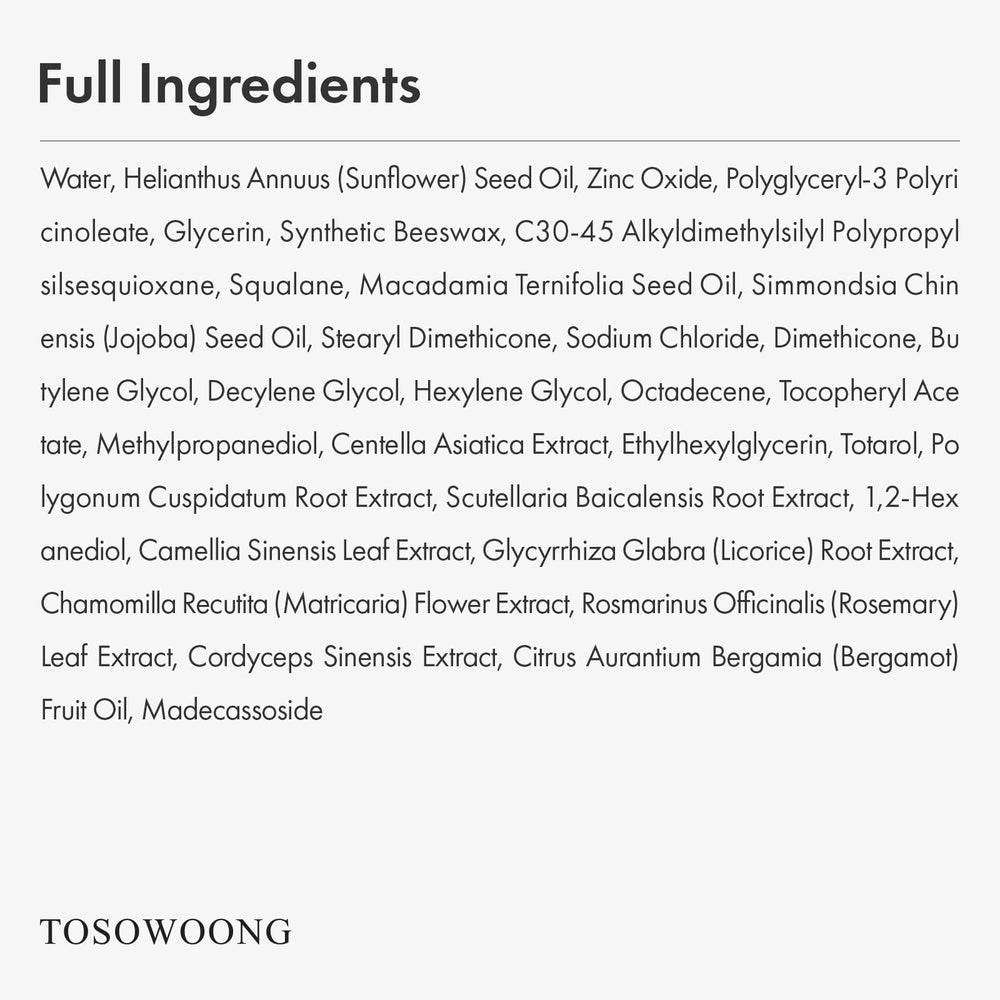 TOSOWOONG SOS Repair CICA Cream application scene suggests soothing use for irritation.