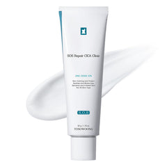 TOSOWOONG SOS Repair CICA Cream tube demonstrates easy-on-the-go packaging.
