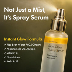 TOSOWOONG mist spraying from nozzle, demonstrates fine even coverage and instant refresh