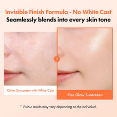 TOSOWOONG sunscreen texture close-up demonstrating lightweight glow
