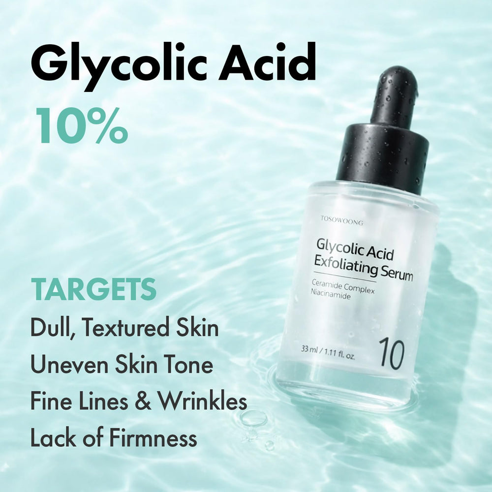 TOSOWOONG close-up of serum texture highlighting lightweight, fast-absorbing consistency
