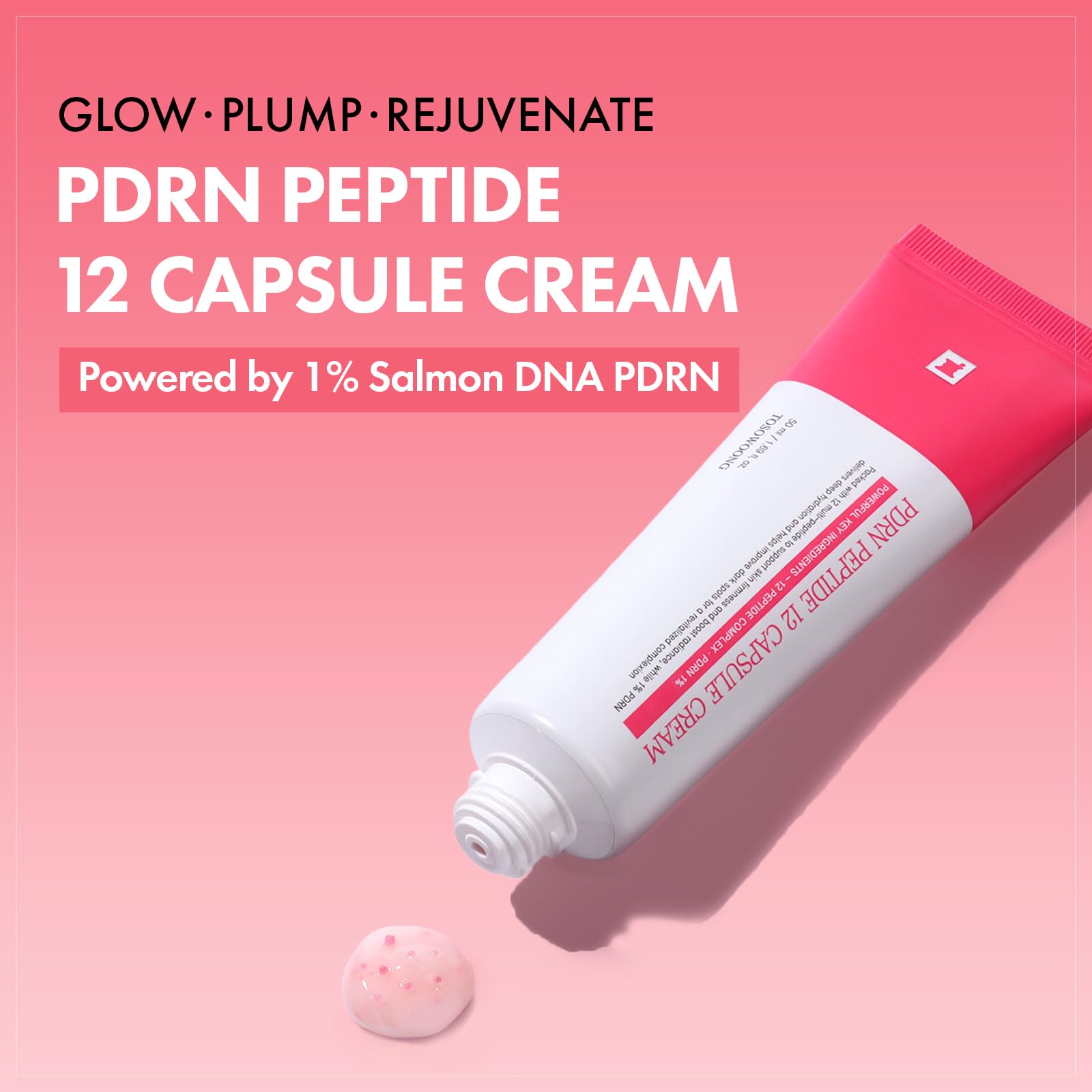 TOSOWOONG creamy texture on fingers showing lightweight absorbent finish