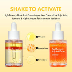 TOSOWOONG close-up of triple-layer serum illustrating shake-to-activate benefit