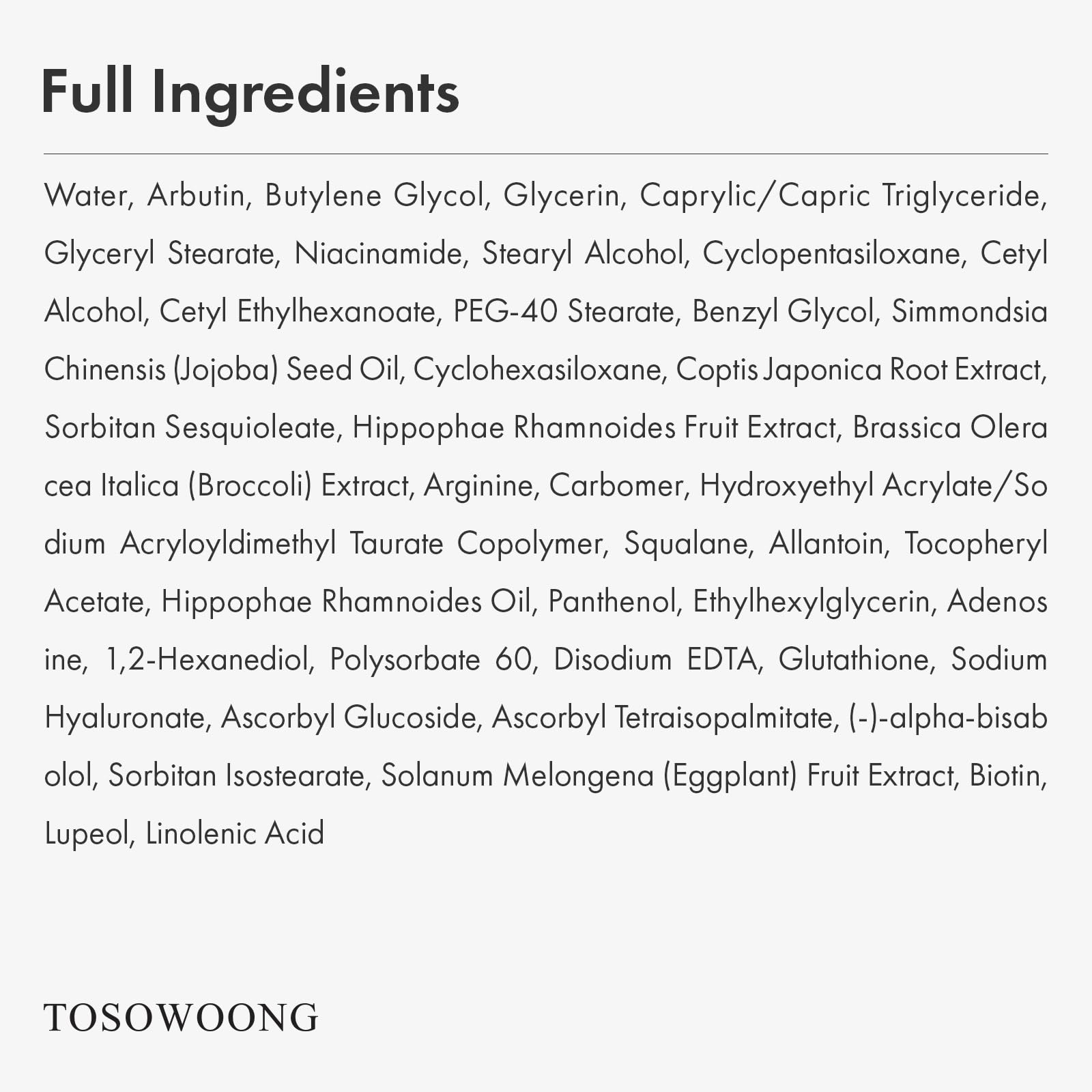 TOSOWOONG VITA Clinic seabuckthorn extract nourishes delicate eye skin.