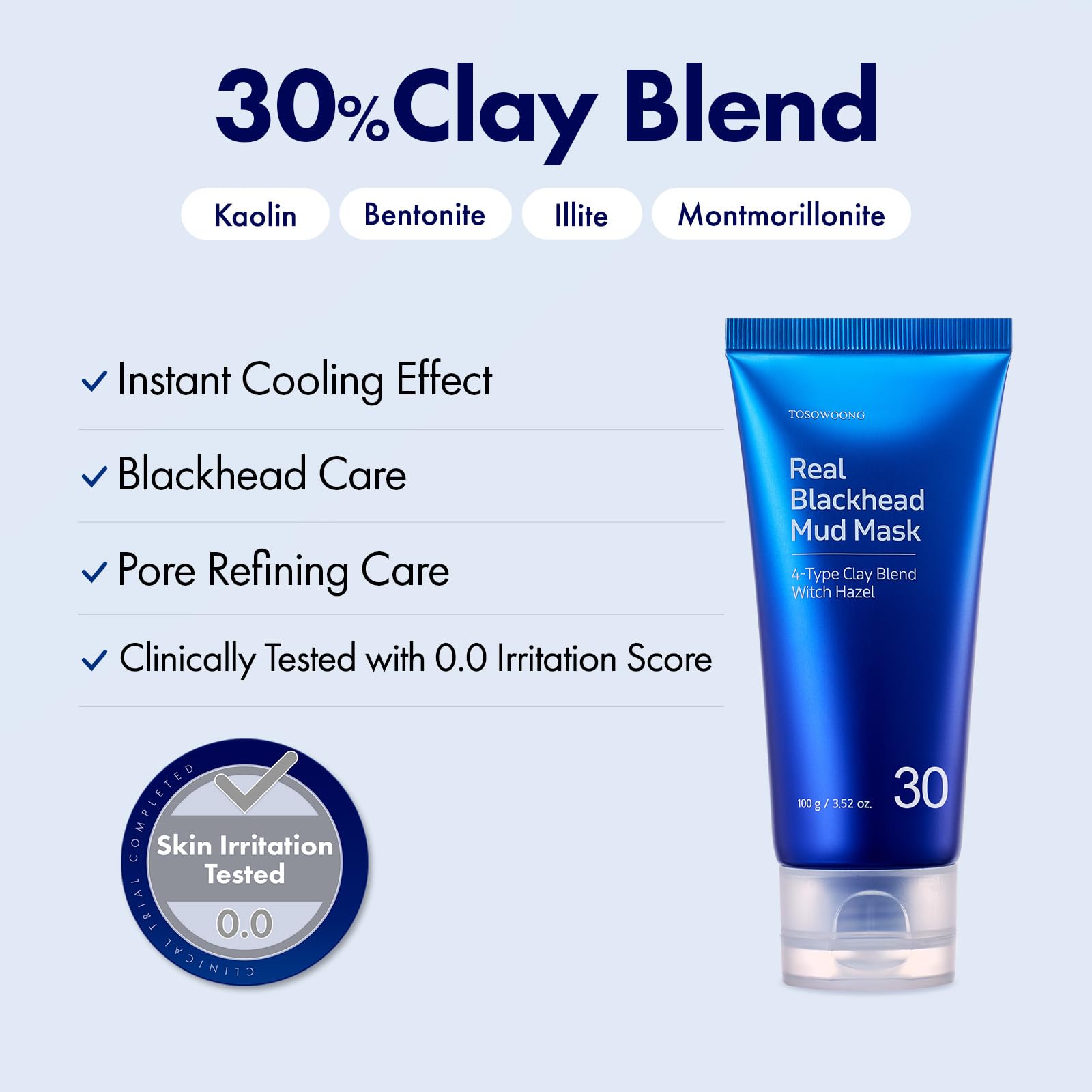 TOSOWOONG rinse-off step revealing cleaner, refreshed skin