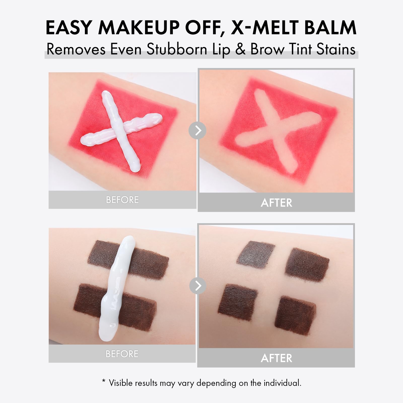 TOSOWOONG emulsified milk rinse showing non-greasy finish and easy wash-off