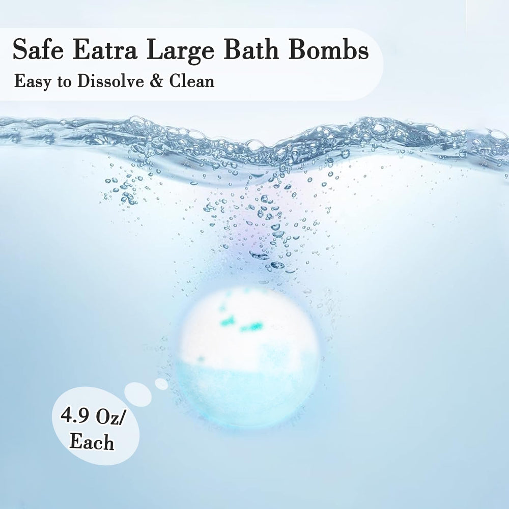 Totexil bath bombs packaging closeup showing premium craftsmanship