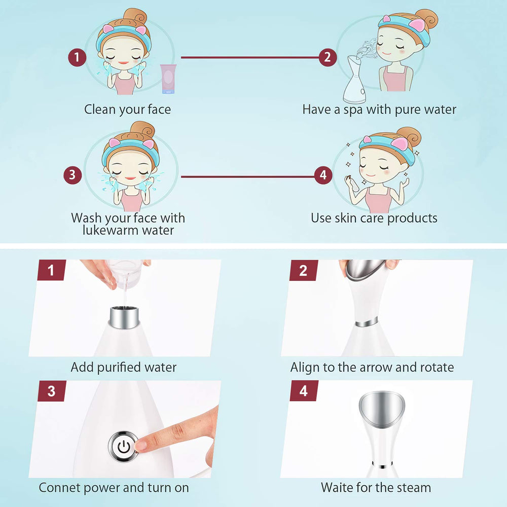 Totexil facial steamer room humidifier mode adds moisture to air