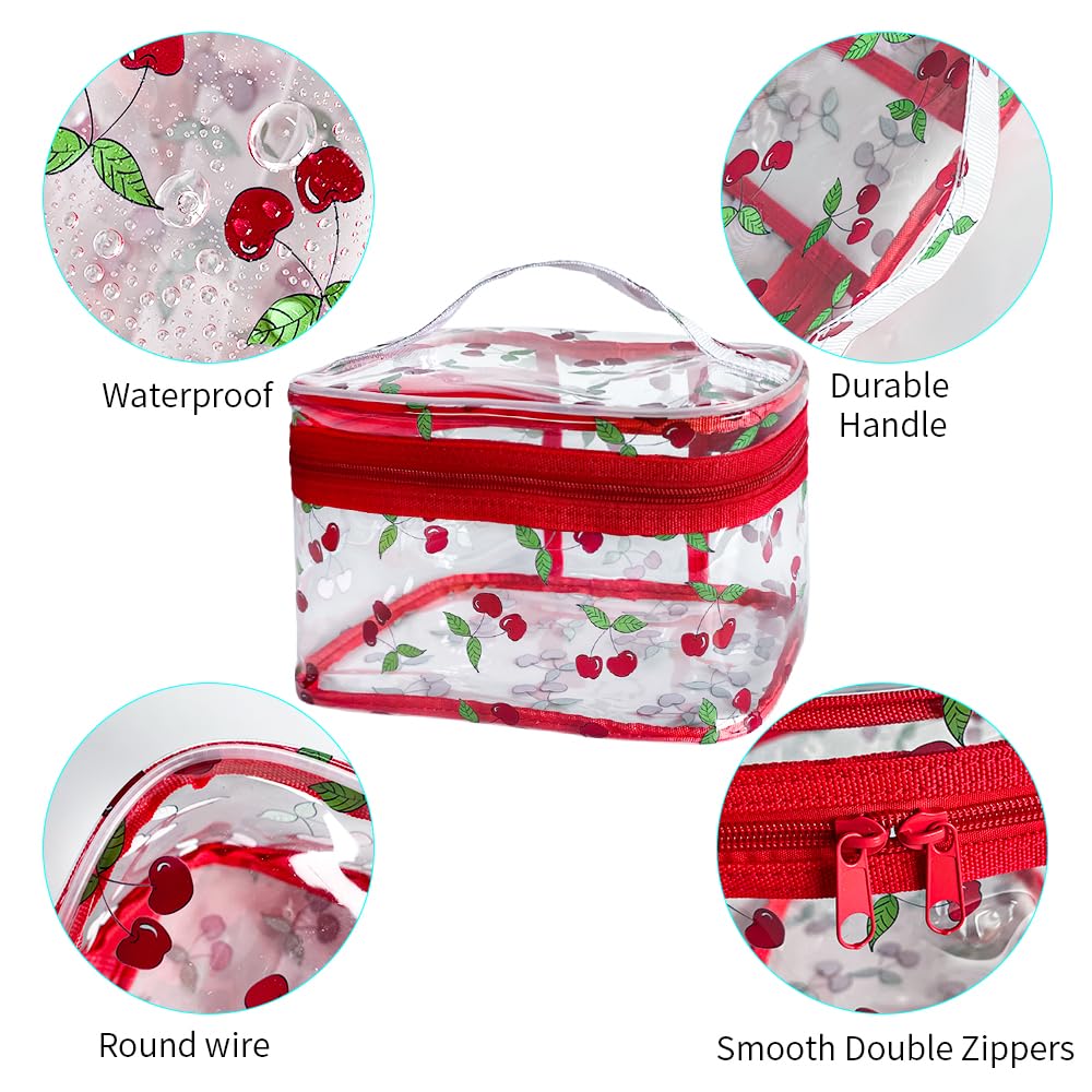 TotePrint Cherry Clear bag interior view highlighting roomy storage