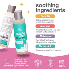 TOUCH face wash foam texture close-up shows non-drying cleanse suitable for all skin types.