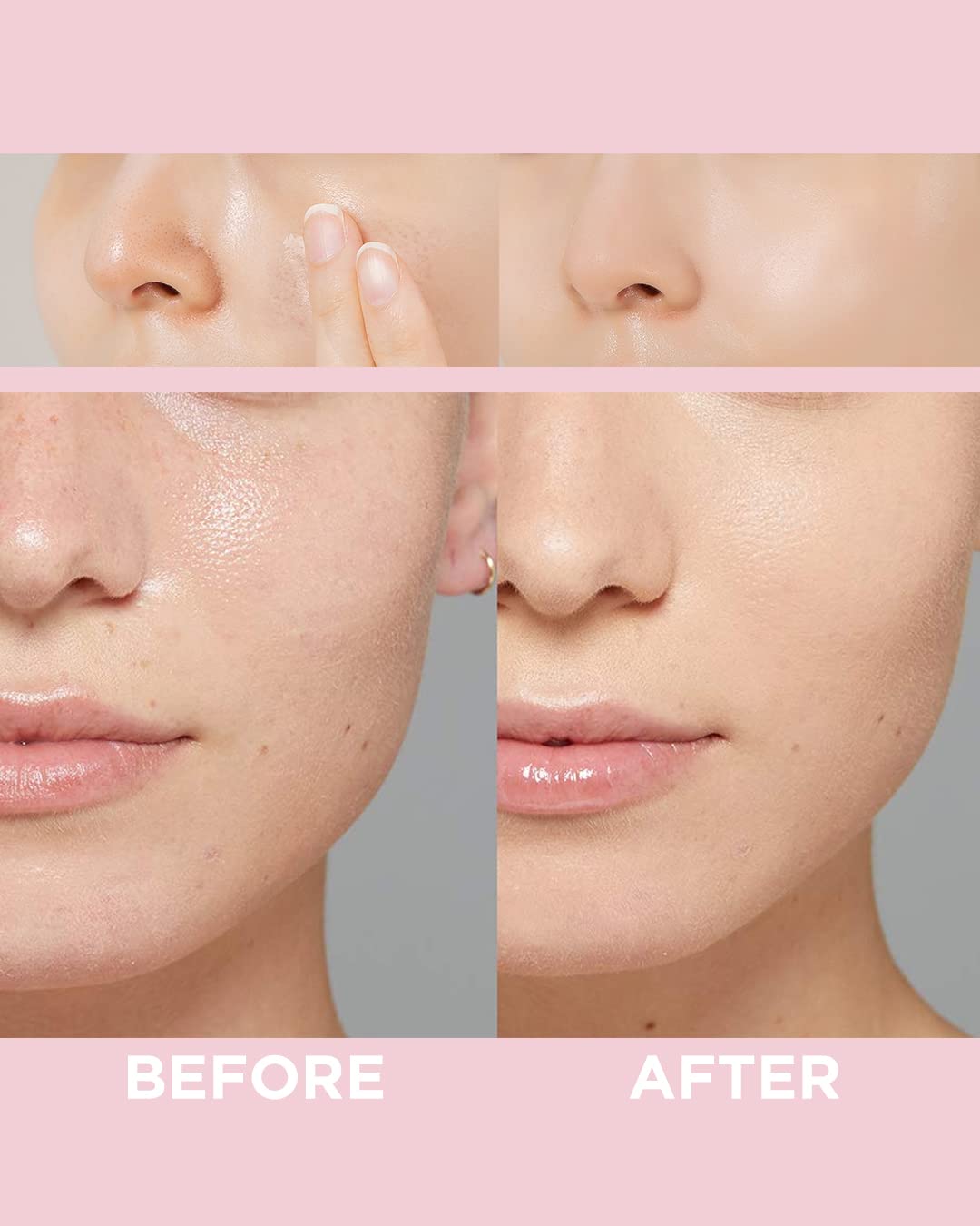 Touch In Sol redness-neutralization action illustrates calming green tint for irritated areas.