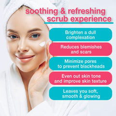 TOUCH microdermabrasion scrub packaging image emphasizing at-home exfoliation convenience.