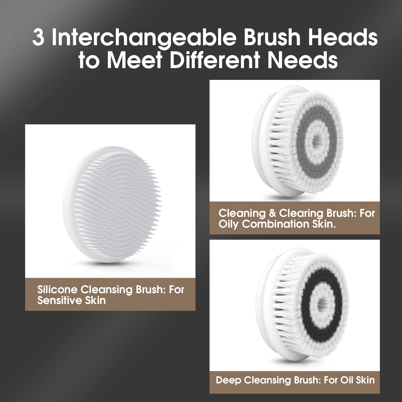 TOUCHBeauty deep-clean fiber head targets oily buildup
