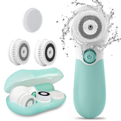TouchBeauty facial cleansing brush assembly shows complete kit for daily cleansing and exfoliation.