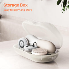 TouchBeauty face scrubber ergonomic non-slip handle for secure use in wet conditions