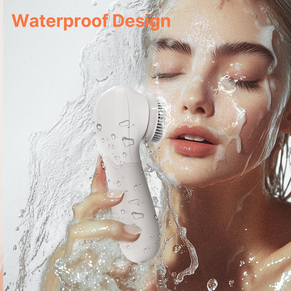 TouchBeauty face scrubber water-resistant design enables safe wet cleansing