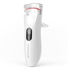 TOUCHBeauty Heated Eyelash Curler with LED display shows precise heat control for defined lashes.