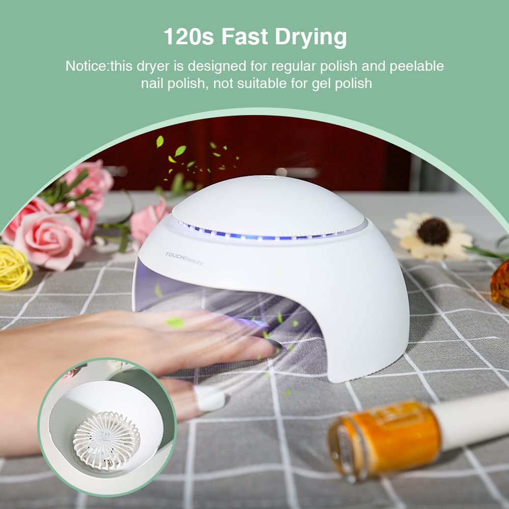 TOUCHBeauty nail dryer safe kids use with gentle light