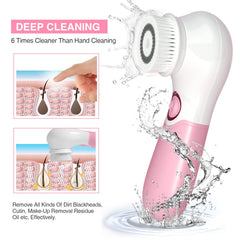 TouchBeauty Spin Brush Deep-Cleaning Head closeup for oil-prone skin.