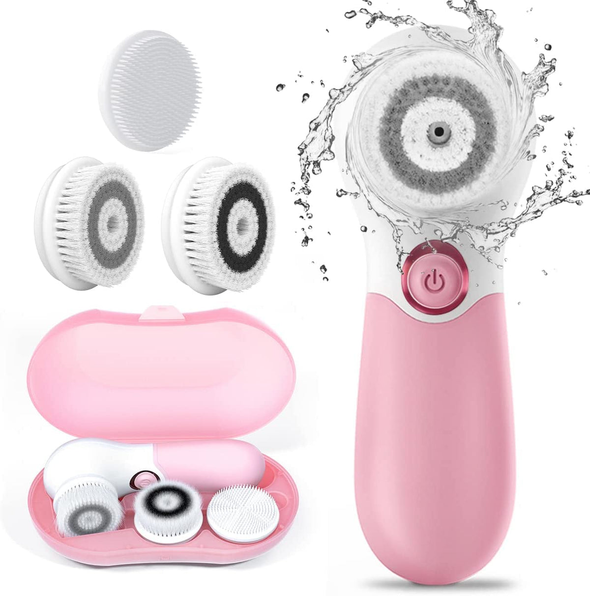 TouchBeauty Spin Brush Face Cleanser package shown as travel-friendly cleansing kit.