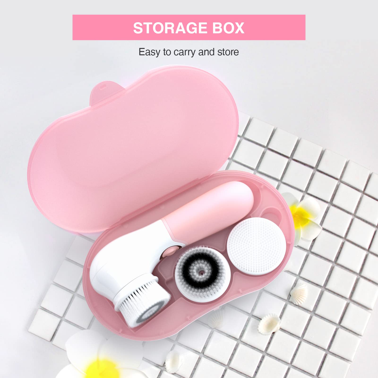 TouchBeauty Spin Brush Storage Box keeps heads clean and travel-ready.