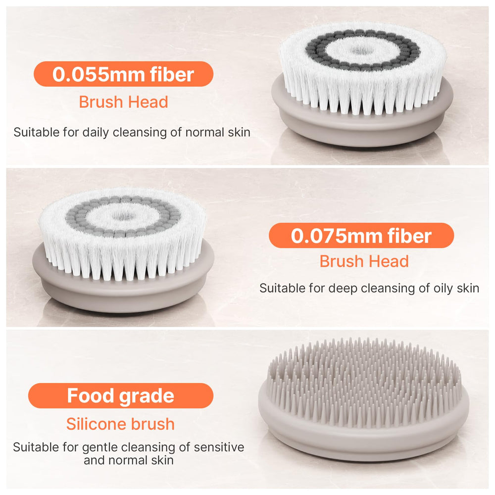 TOUCHBeauty two-speed control enables gentle to deep cleansing for varied needs.