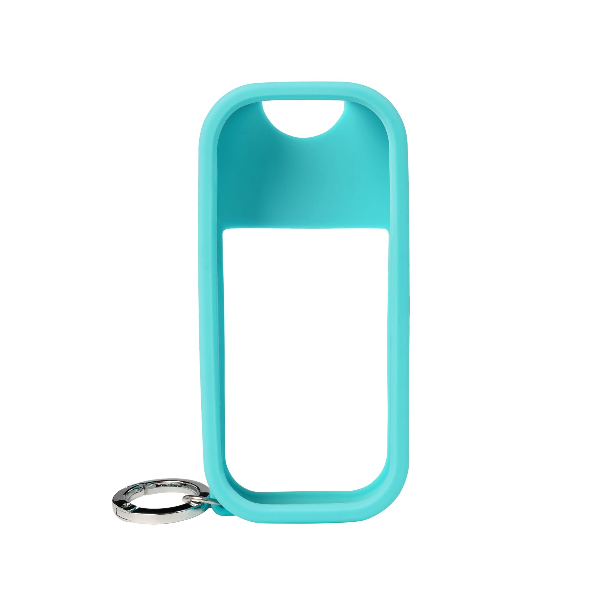 Touchland Azure Blue case closeup shows soft silicone texture and durable protection on the go.