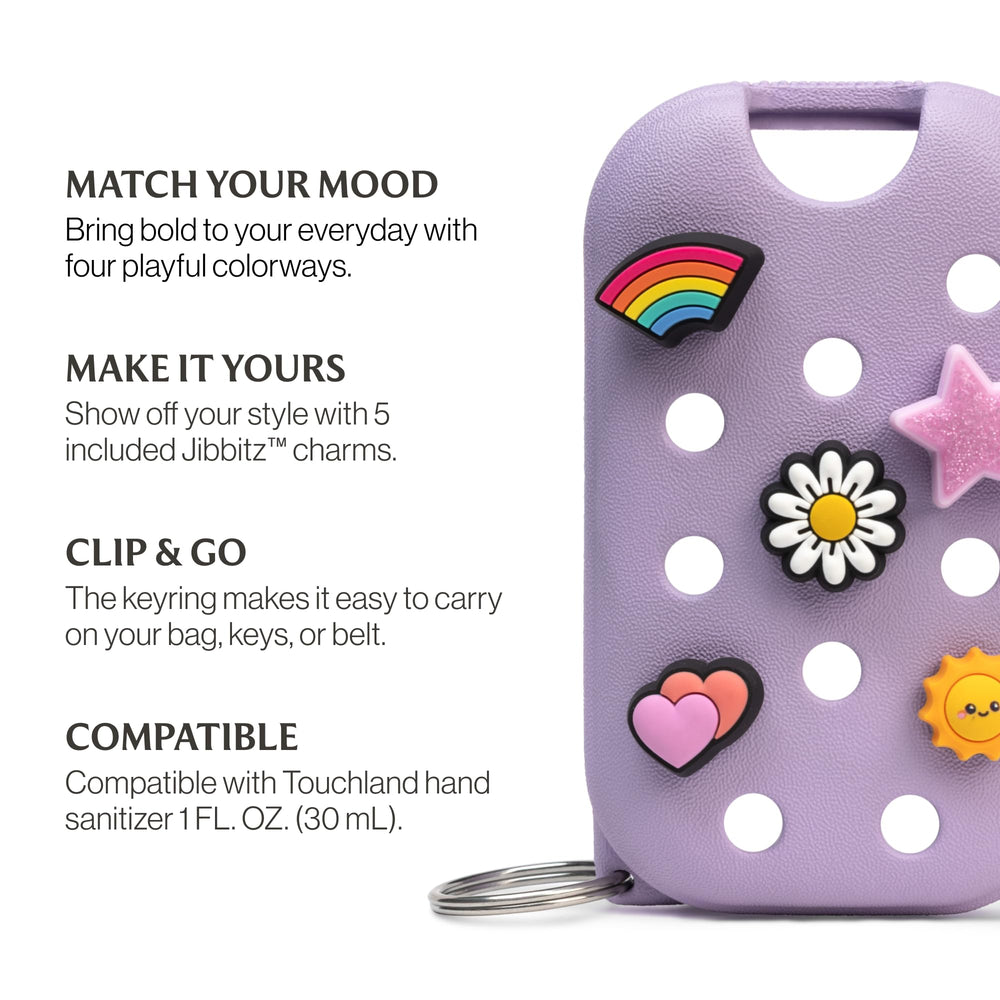 Touchland Crocs Mist Case Pixie Lavender color swatch shows chic shade